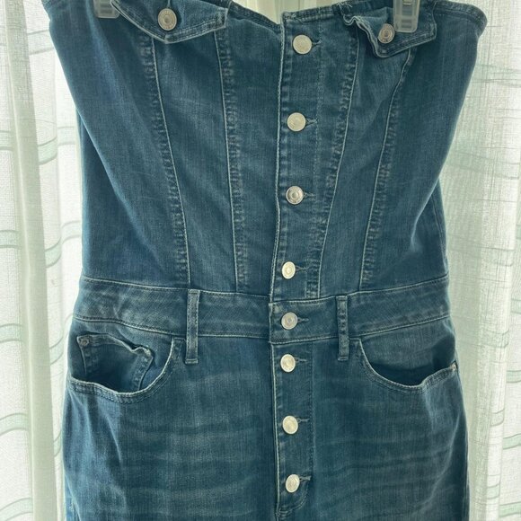 Denim Button, con botones  en mahon, marca Guess size Large. - Picture 8 of 8